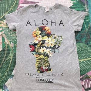 88Tees “Aloha” Tropical Print T-Shirt (Med)